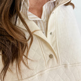 Quilted Snap Pullover