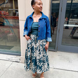 Mixed Media Strapless Dress