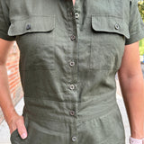 Utility Linen Romper