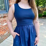 Mixed Media Tank Dress