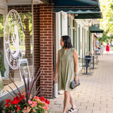Sleeveless Pleated Dress