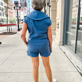 Knit Ribbed Retro Shorts