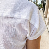 dolman band collar blouse