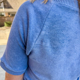 Short Sleeve Terry Raglan Sweater