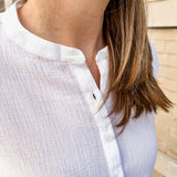 dolman band collar blouse