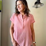 dolman band collar blouse