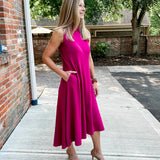 Sleeveless Mock Neck Dress