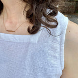 Sleeveless Square Neck Top