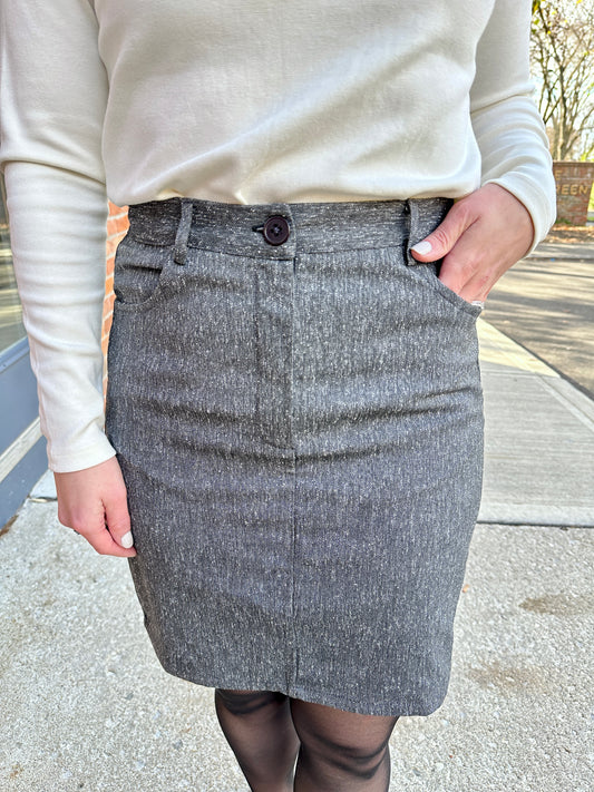 Tweed Mini Skirt