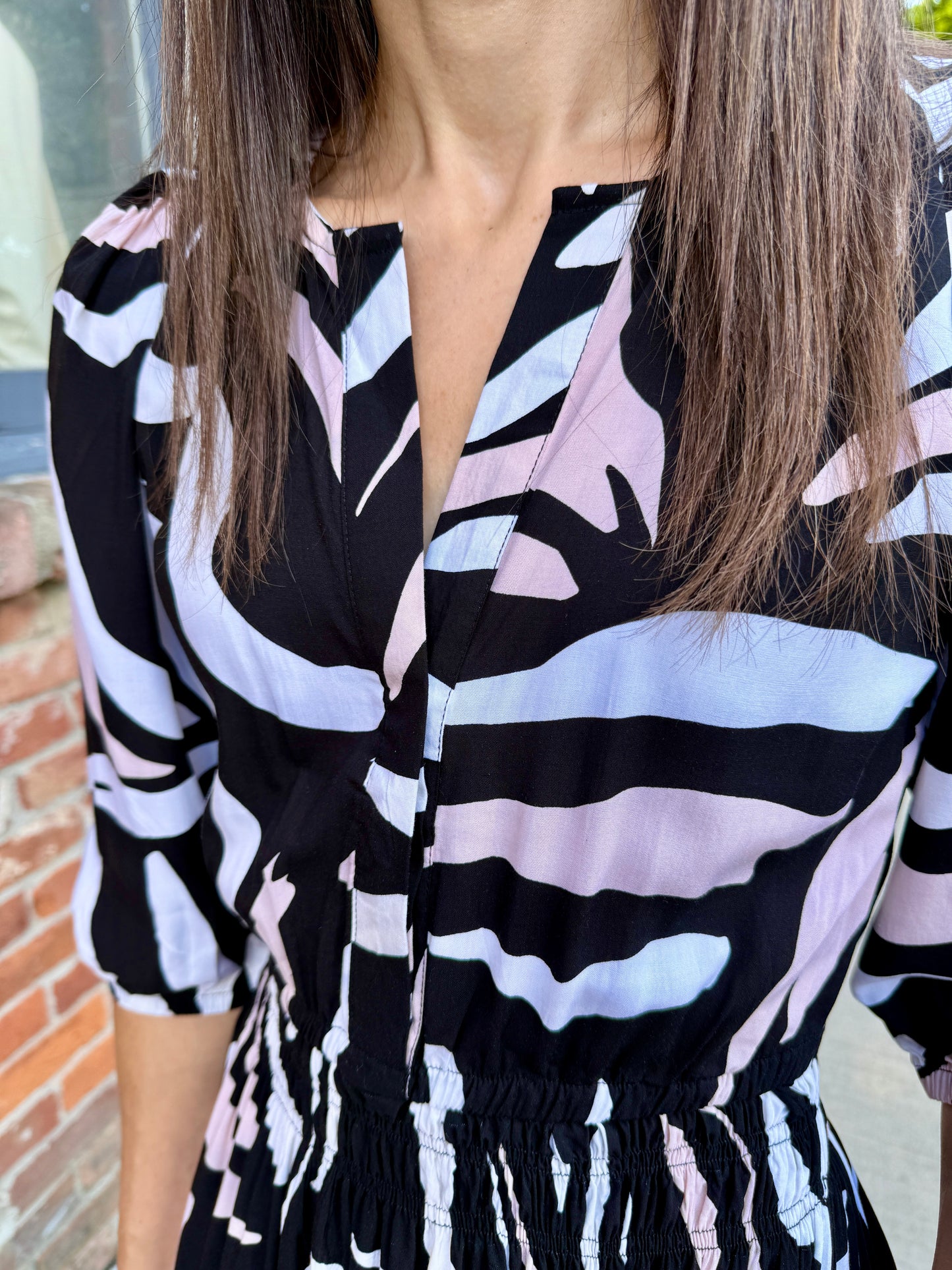 Portofino Midi Dress 3/4 sleeve