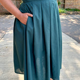 Jewel Button-Front Midi Dress