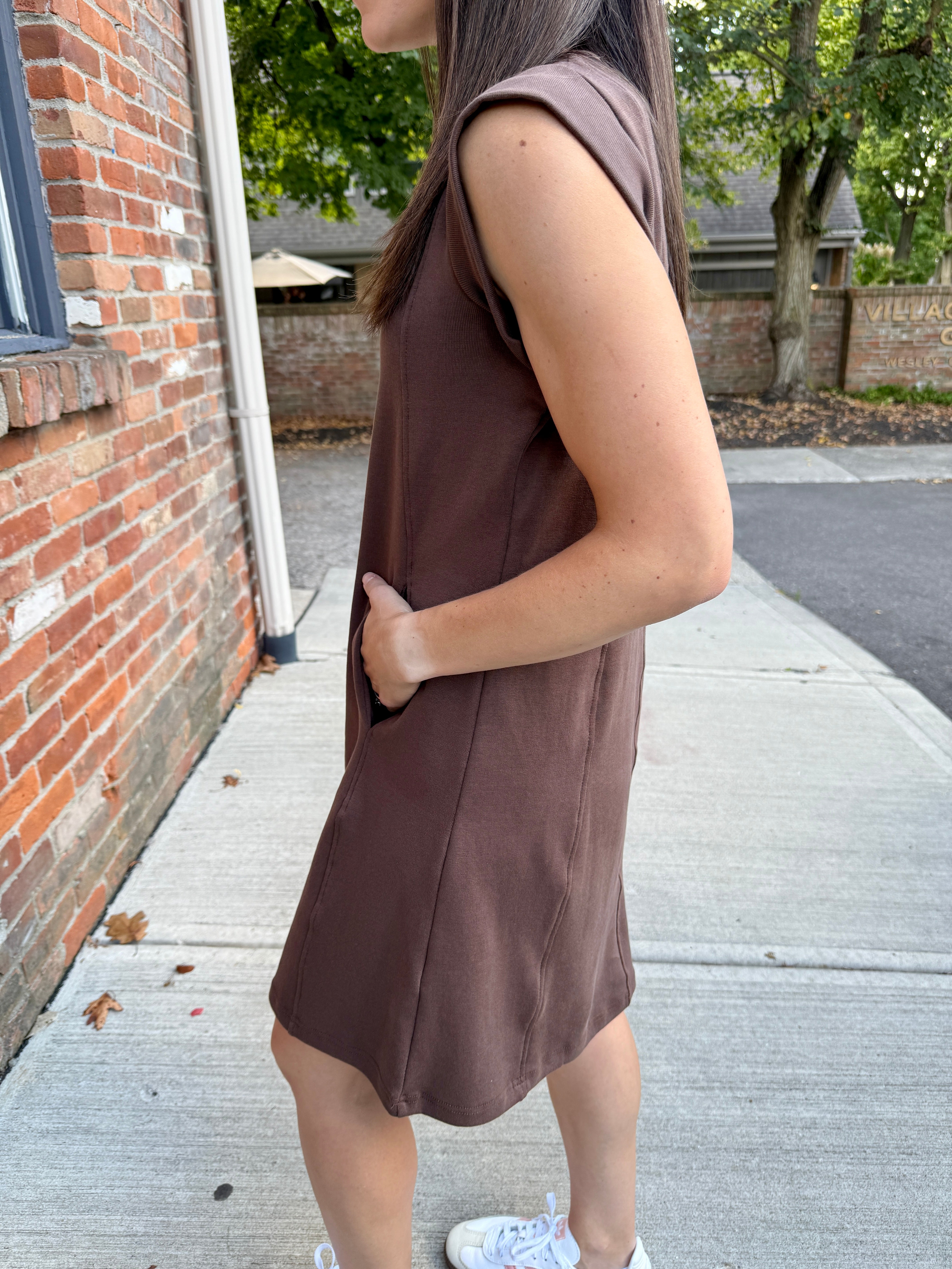 A-Line Knit Shift Dress Evolverie Clothing A-Line Knit Shift Dress Evolverie Clothing