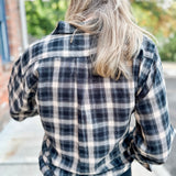 Plaid Button-Up Shirt