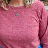 Long Sleeve Raglan Knit Top