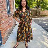 Portofino Midi Dress 3/4 sleeve