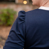 Contrasting V- Neck Top