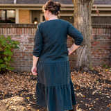 Button Front Tiered Dress