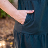 Button Front Tiered Dress