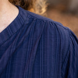 Donna Collarless Blouse