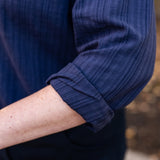 Donna Collarless Blouse