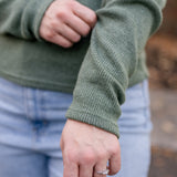 Ribbed Half-Zip Pullover