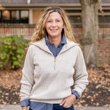 Ribbed Half-Zip Pullover