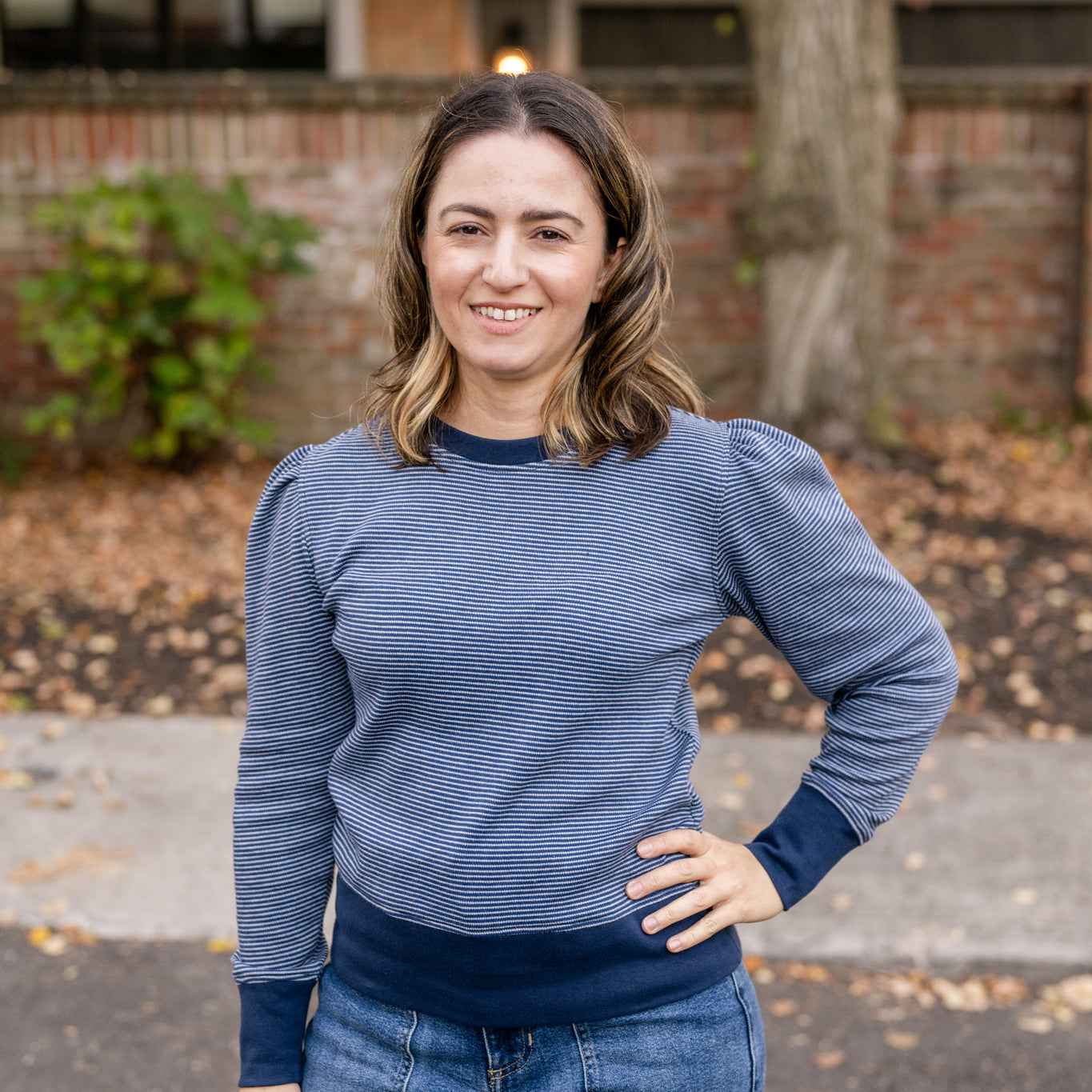 Puff Sleeve Pull Over Sweater