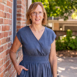 Cross Front Midi Dress