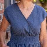 Cross Front Midi Dress