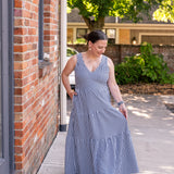Knit Meryl Sleeveless Tiered Maxi Dress