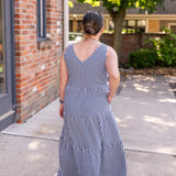 Knit Meryl Sleeveless Tiered Maxi Dress