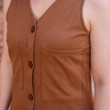 Annie Button-Front Dress