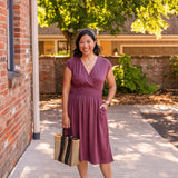 Cross Front Midi Dress