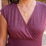 Cross Front Midi Dress