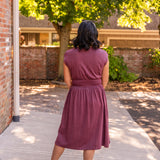 Cross Front Midi Dress