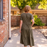 Elsa Tiered Midi Dress