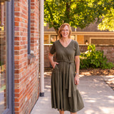 Elsa Tiered Midi Dress