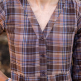 Button Front Tiered Dress