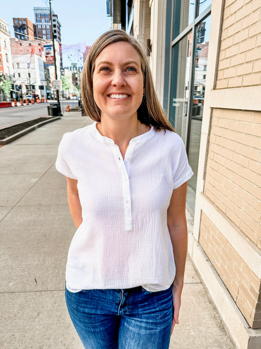 dolman band collar blouse