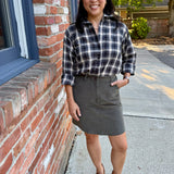 Corduroy Mini Skirt