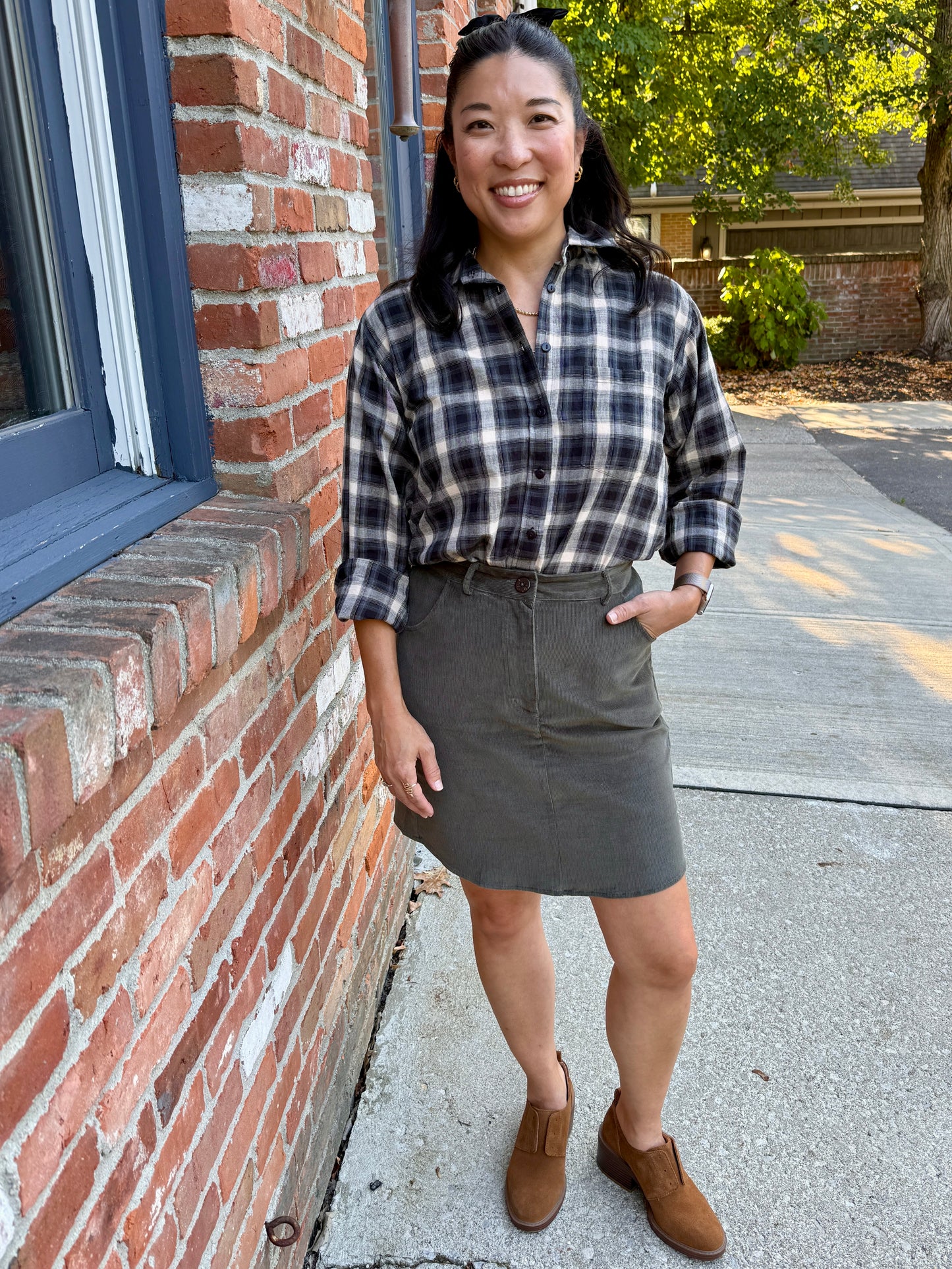 Corduroy Mini Skirt