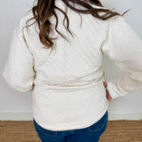 Quilted Snap Pullover