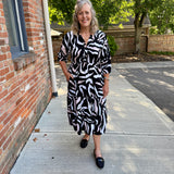 Portofino Midi Dress 3/4 Sleeve