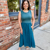 Mixed Media Tank Dress