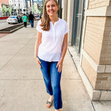 dolman band collar blouse