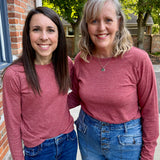 Long Sleeve Raglan Knit Top