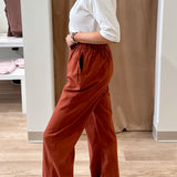 Pull-On Linen Pant