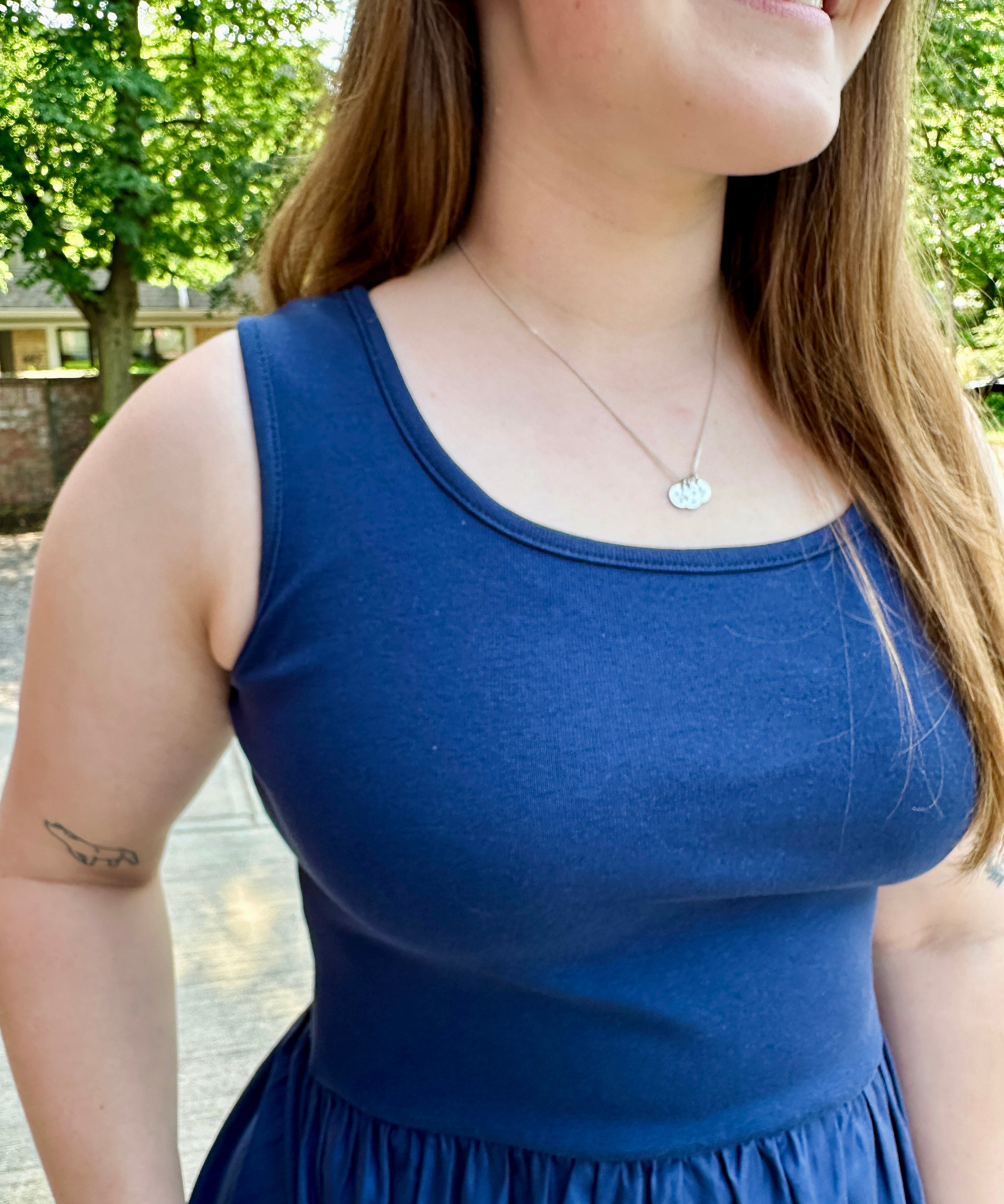 Mixed Media Tank Dress