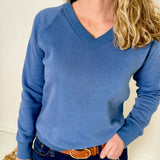 V-Neck Fleece Top