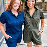 Utility Linen Romper